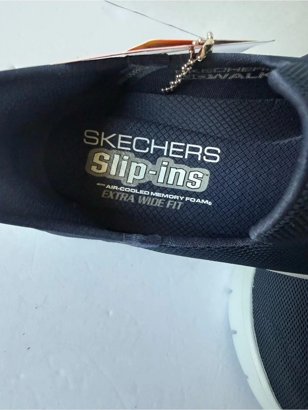 Skechers Men's Navy and Tan Slip-On Lightweight Casual Shoes